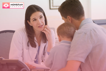 Папа со своим сыном у психолога Папа со своим сыном у психолога